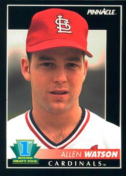 #304 Allen Watson - St. Louis Cardinals - 1992 Pinnacle Baseball