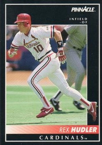 #315 Rex Hudler - St. Louis Cardinals - 1992 Pinnacle Baseball