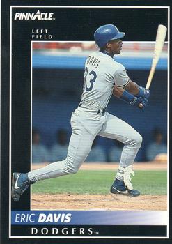 #323 Eric Davis - Los Angeles Dodgers - 1992 Pinnacle Baseball