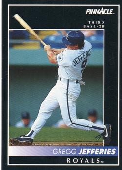 #330 Gregg Jefferies - Kansas City Royals - 1992 Pinnacle Baseball