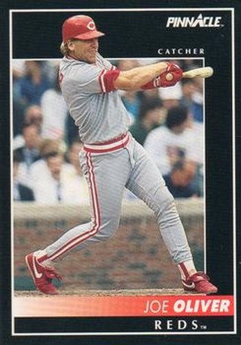 #331 Joe Oliver - Cincinnati Reds - 1992 Pinnacle Baseball