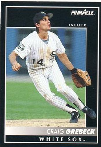 #334 Craig Grebeck - Chicago White Sox - 1992 Pinnacle Baseball