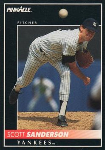 #337 Scott Sanderson - New York Yankees - 1992 Pinnacle Baseball