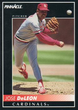 #341 Jose DeLeon - St. Louis Cardinals - 1992 Pinnacle Baseball