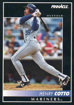 #342 Henry Cotto - Seattle Mariners - 1992 Pinnacle Baseball