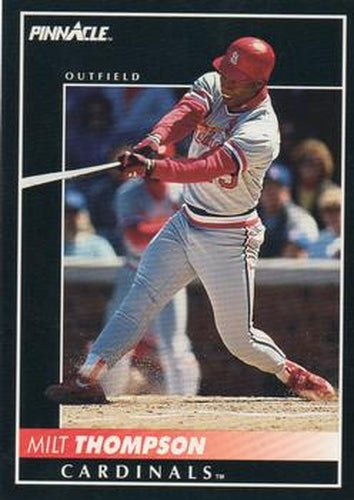 #345 Milt Thompson - St. Louis Cardinals - 1992 Pinnacle Baseball