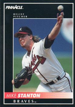 #350 Mike Stanton - Atlanta Braves - 1992 Pinnacle Baseball