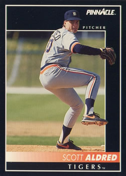 #354 Scott Aldred - Detroit Tigers - 1992 Pinnacle Baseball