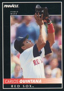 #358 Carlos Quintana - Boston Red Sox - 1992 Pinnacle Baseball