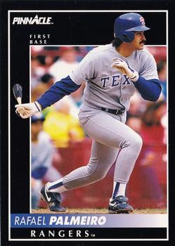 #35 Rafael Palmeiro - Texas Rangers - 1992 Pinnacle Baseball