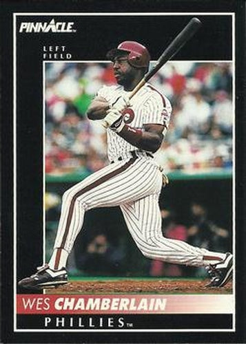 #36 Wes Chamberlain - Philadelphia Phillies - 1992 Pinnacle Baseball