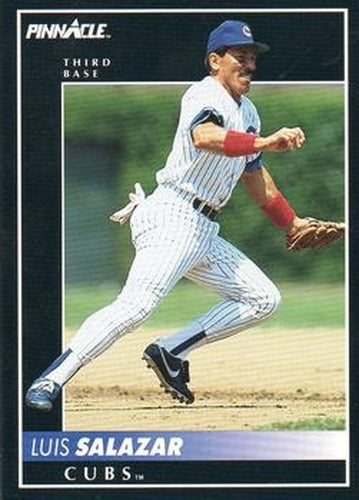 #372 Luis Salazar - Chicago Cubs - 1992 Pinnacle Baseball