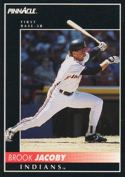 #376 Brook Jacoby - Cleveland Indians - 1992 Pinnacle Baseball