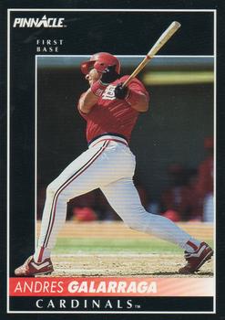 #381 Andres Galarraga - St. Louis Cardinals - 1992 Pinnacle Baseball