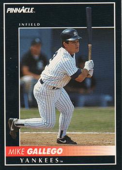 #387 Mike Gallego - New York Yankees - 1992 Pinnacle Baseball