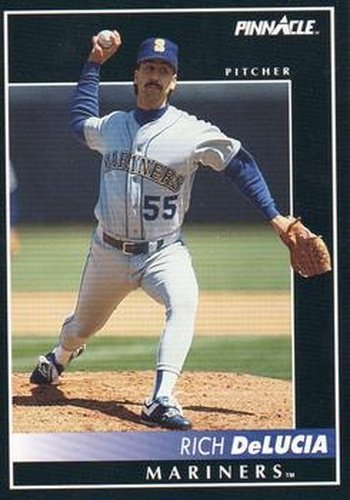 #388 Rich DeLucia - Seattle Mariners - 1992 Pinnacle Baseball