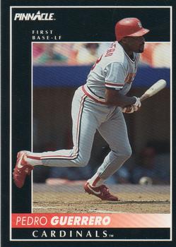 #392 Pedro Guerrero - St. Louis Cardinals - 1992 Pinnacle Baseball