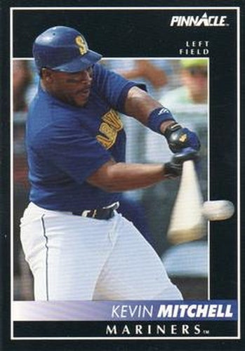 #393 Kevin Mitchell - Seattle Mariners - 1992 Pinnacle Baseball