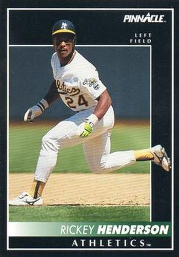 #401 Rickey Henderson - Oakland Athletics - 1992 Pinnacle Baseball