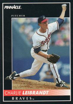 #423 Charlie Leibrandt - Atlanta Braves - 1992 Pinnacle Baseball