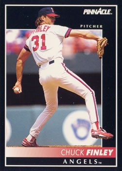 #42 Chuck Finley - California Angels - 1992 Pinnacle Baseball