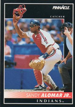 #436 Sandy Alomar Jr. - Cleveland Indians - 1992 Pinnacle Baseball