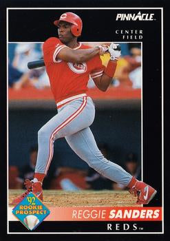#440 Reggie Sanders - Cincinnati Reds - 1992 Pinnacle Baseball