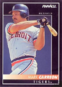 #441 Mark Carreon - Detroit Tigers - 1992 Pinnacle Baseball