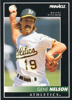 #443 Gene Nelson - Oakland Athletics - 1992 Pinnacle Baseball