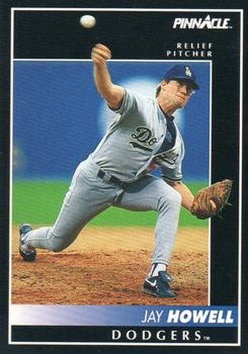 #444 Jay Howell - Los Angeles Dodgers - 1992 Pinnacle Baseball