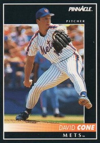 #450 David Cone - New York Mets - 1992 Pinnacle Baseball