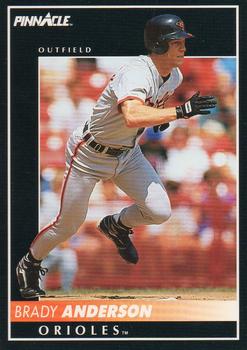 #452 Brady Anderson - Baltimore Orioles - 1992 Pinnacle Baseball