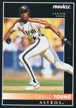#458 Gerald Young - Houston Astros - 1992 Pinnacle Baseball