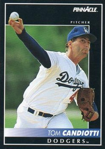 #459 Tom Candiotti - Los Angeles Dodgers - 1992 Pinnacle Baseball