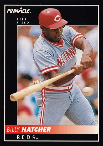 #460 Billy Hatcher - Cincinnati Reds - 1992 Pinnacle Baseball
