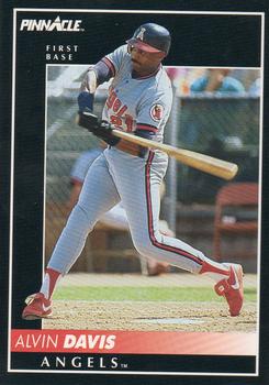 #467 Alvin Davis - California Angels - 1992 Pinnacle Baseball
