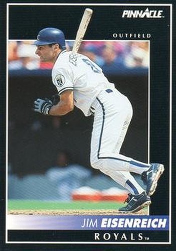 #468 Jim Eisenreich - Kansas City Royals - 1992 Pinnacle Baseball