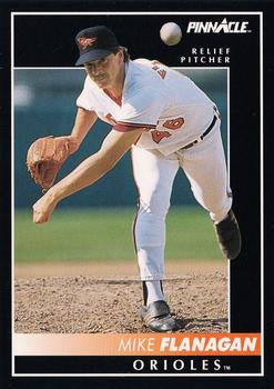 #475 Mike Flanagan - Baltimore Orioles - 1992 Pinnacle Baseball