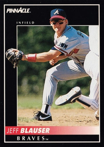 #477 Jeff Blauser - Atlanta Braves - 1992 Pinnacle Baseball