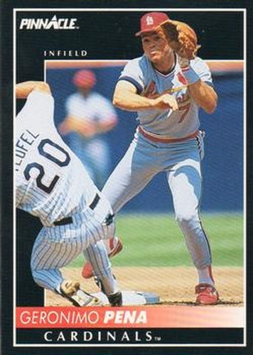 #487 Geronimo Pena - St. Louis Cardinals - 1992 Pinnacle Baseball