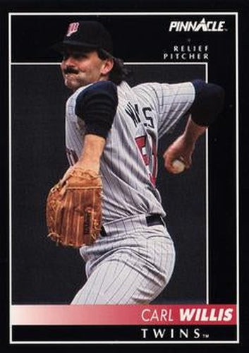 #491 Carl Willis - Minnesota Twins - 1992 Pinnacle Baseball