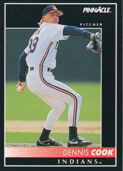 #493 Dennis Cook - Cleveland Indians - 1992 Pinnacle Baseball