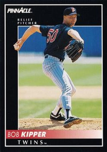 #495 Bob Kipper - Minnesota Twins - 1992 Pinnacle Baseball