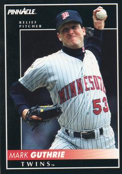 #511 Mark Guthrie - Minnesota Twins - 1992 Pinnacle Baseball