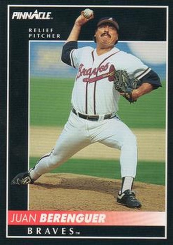 #515 Juan Berenguer - Atlanta Braves - 1992 Pinnacle Baseball