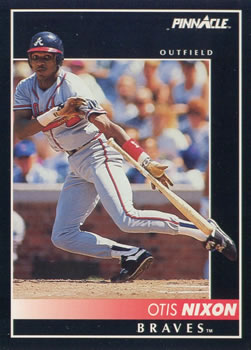 #519 Otis Nixon - Atlanta Braves - 1992 Pinnacle Baseball
