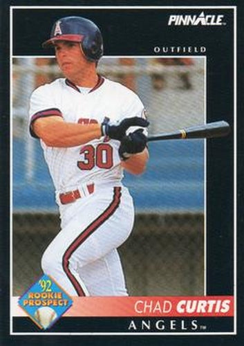 #523 Chad Curtis - California Angels - 1992 Pinnacle Baseball