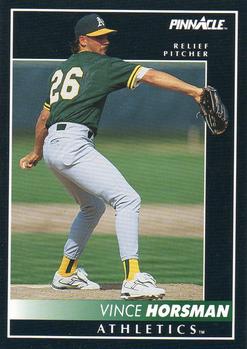 #524 Vince Horsman - Oakland Athletics - 1992 Pinnacle Baseball