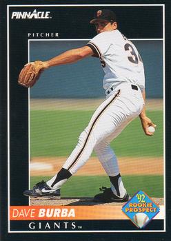 #529 Dave Burba - San Francisco Giants - 1992 Pinnacle Baseball