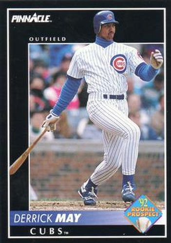 #534 Derrick May - Chicago Cubs - 1992 Pinnacle Baseball